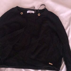 calvin klein black cardigan